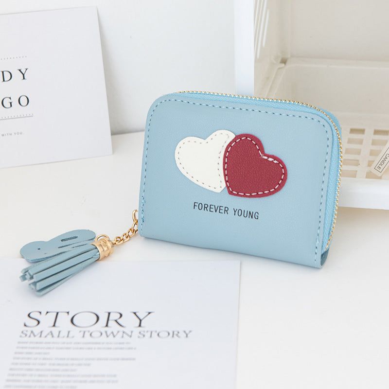 Wholesale PU Heart Shaped Coin Purse Keychain